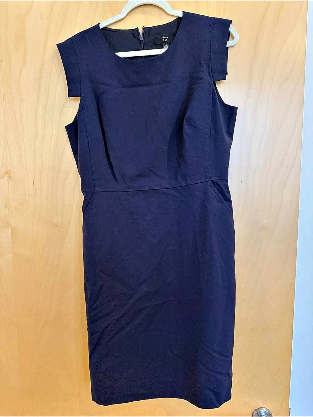 J.Crew wool Dress in navy Size 10 / Medium Like New!
